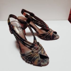 Missoni shimmery high heels
